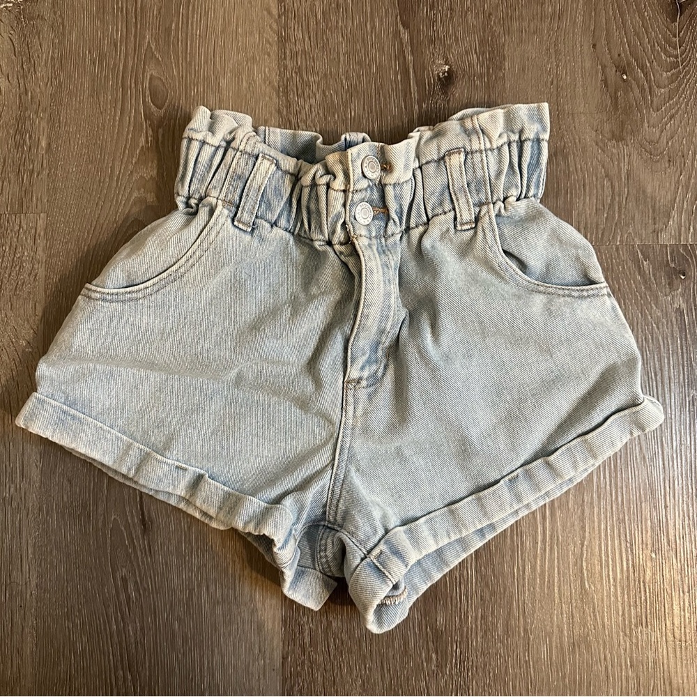 PacSun Light Blue Denim Mom Shorts - 25
